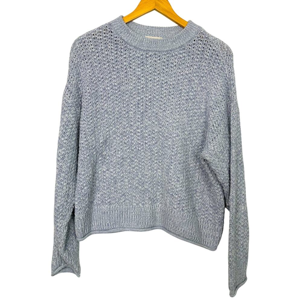 Universal Thread Crewneck Light Blue Oversized Knit Sweater
